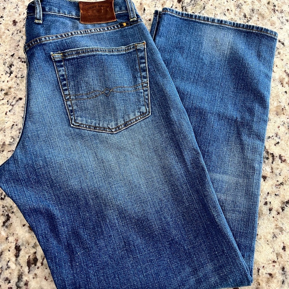 Lucky Brand Men's Straight Jeans - Blue